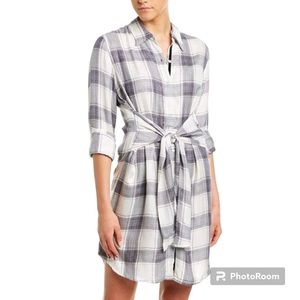 Michael Stars Flannel Shirt Dress Size L